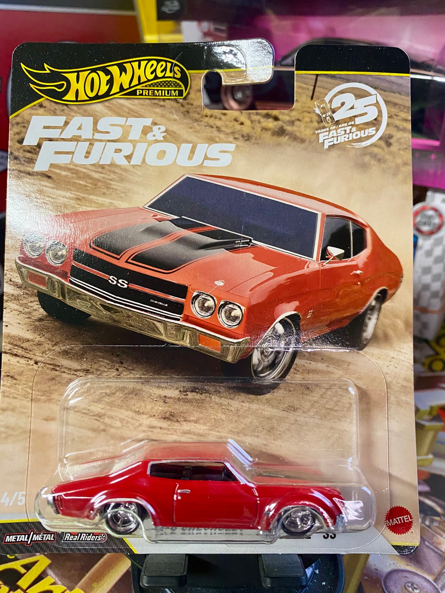 HOT WHEELS FAST AND FURIOUS 25TH ANNIVERSARY 1970 CHEVELLE SS