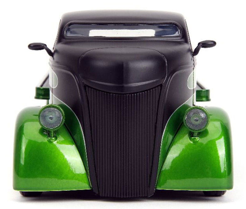 1947 Ford COE Pickup in Metallic Green and Black with Extra Wheels - Just Trucks