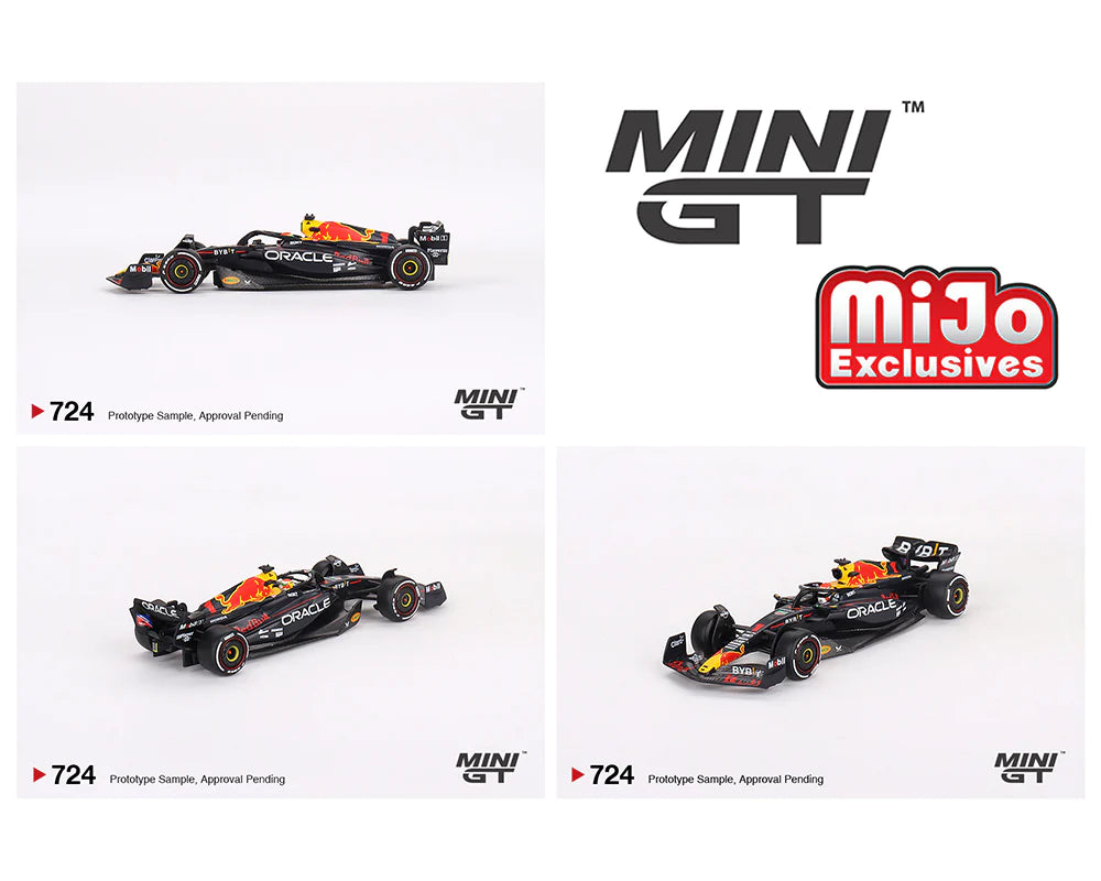 Mini GT 1:64 Oracle Red Bull Racing RB19 #1 Max Verstappen F1 2023 Bahrain GP Winner – MiJo Exclusives