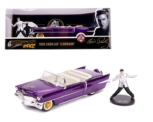 JADA TOYS HOLLYWOOD RIDES ELVIS PRESLY AND 1956 CADILLAC ELDORADO WITH ELVIS