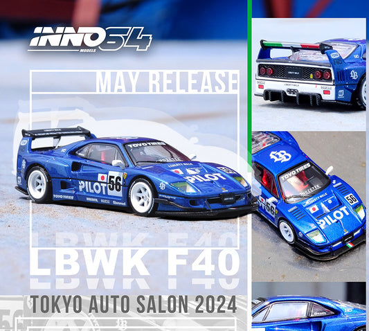 INNO64 1/64 LIBERTY WALK F40 TOYOKO AUTO SALON 2024 IN STOCK