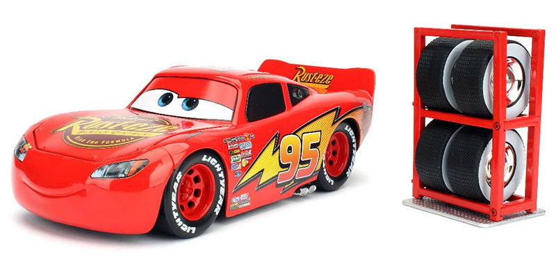 Lightning McQueen with Tire Rack - Cars 3 (2017) Disney Pixar Cars