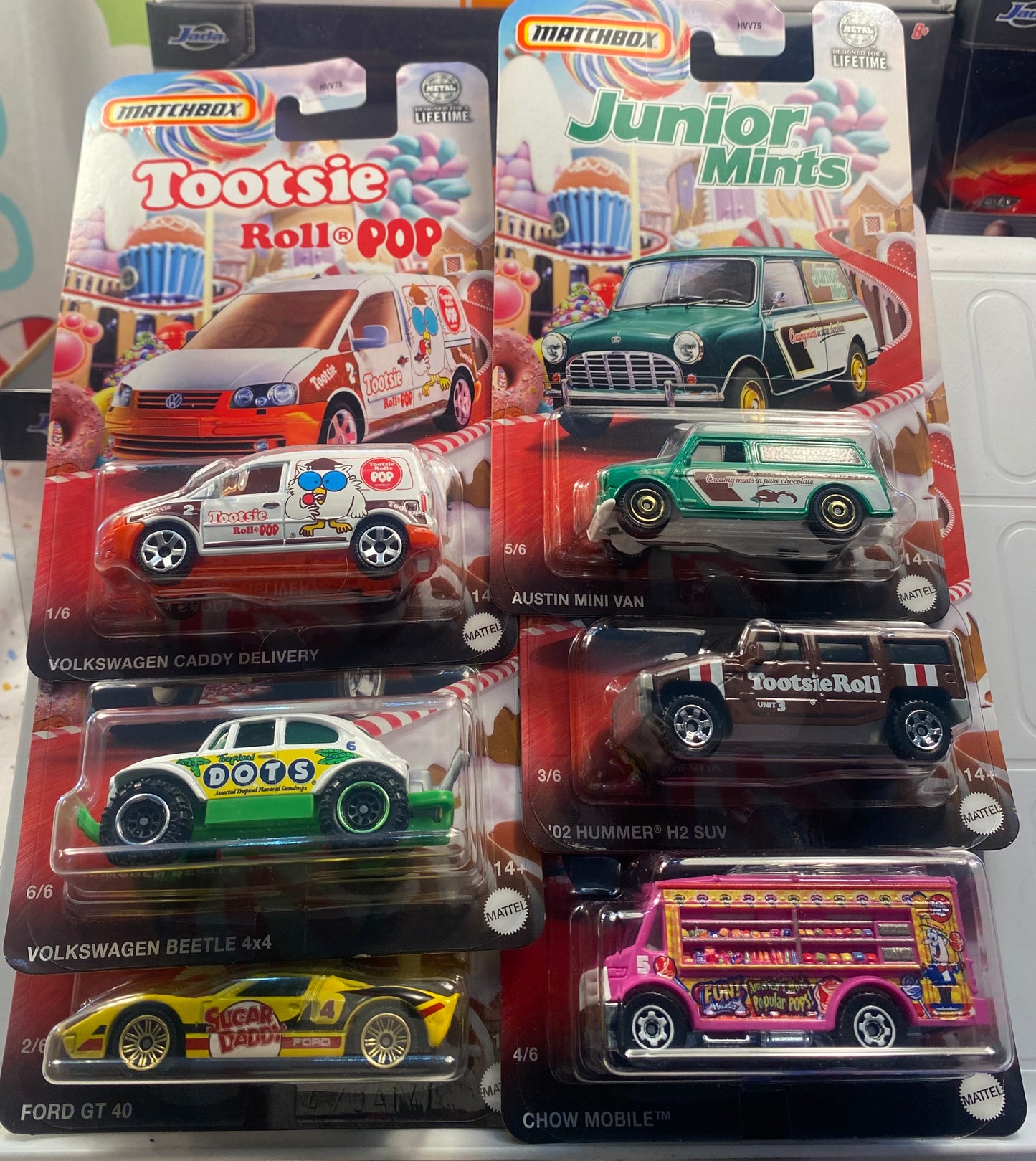 MATCHBOX 6 CAR CANDY SET