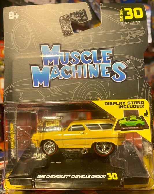 MAISTO MUSCLE MACHINES 1965 CHEVY CHEVELLE WAGON 1/64