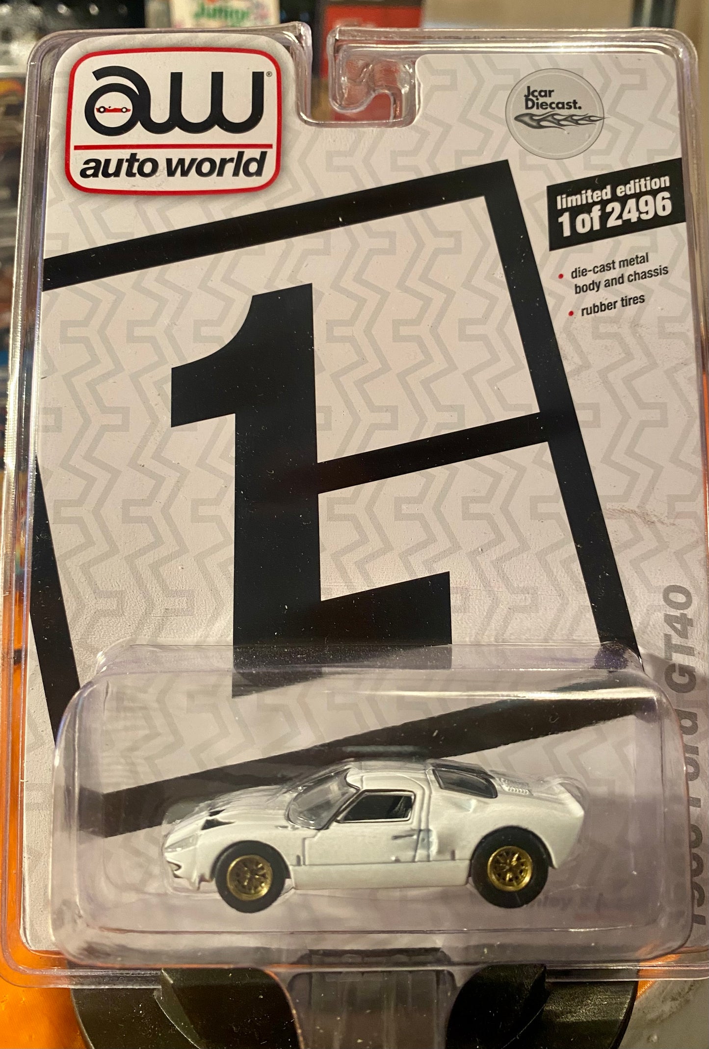 AUTO WORLD JCAR DIECAST EXCLUSIVE 1/2496 1966 FORD GT40