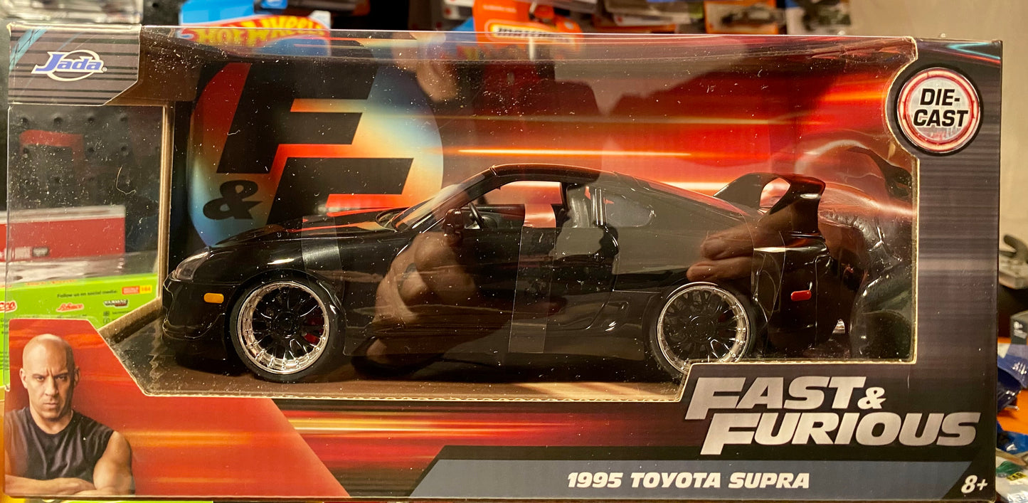 JADA FAST AND FURIOUS 1/24 1995 TOYOTA SUPRA IN BLACK