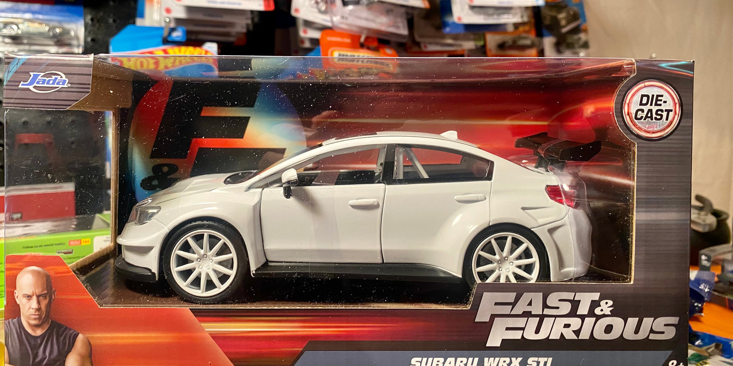 JADA FAST AND FURIOUS 1/24 SUBARU WRX STI IN WHITE