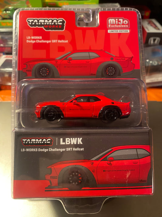 TARMAC WORKS MIJO EXCLUSIVE LB-WORKS DODGE CHALLENGER SRT HELLCAT