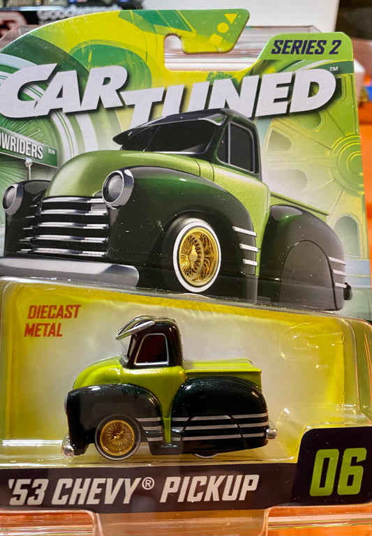 CAR TUNED SERIES 2 53 CHEVY PICK UP IN GREEN