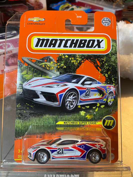 matchbox super chase chevy corvette real rubber tires