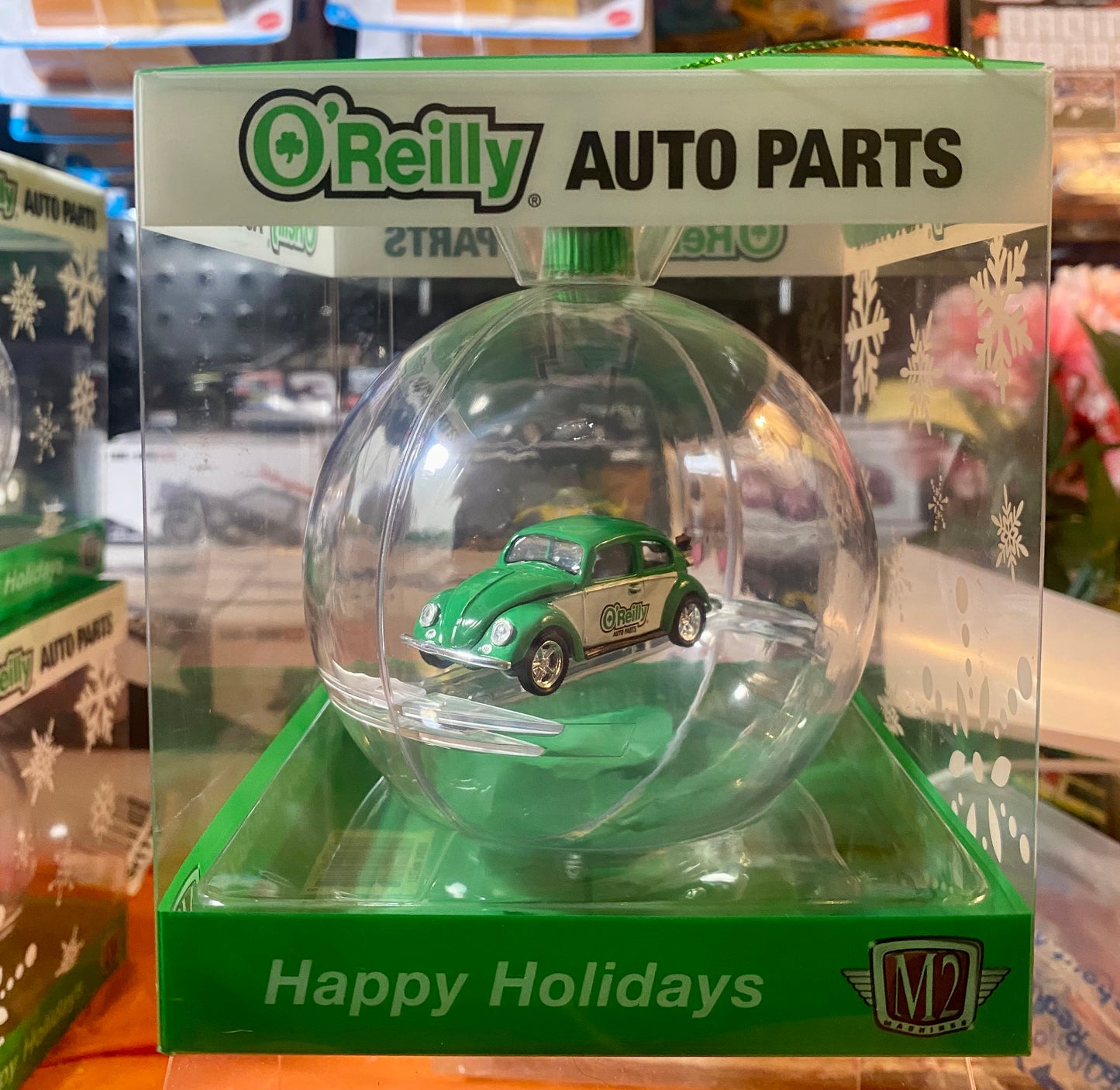 O"REILLY AUTO PARTS EXCLUSIVE SET OF SIX CHRITSMAS ORNAMENTS