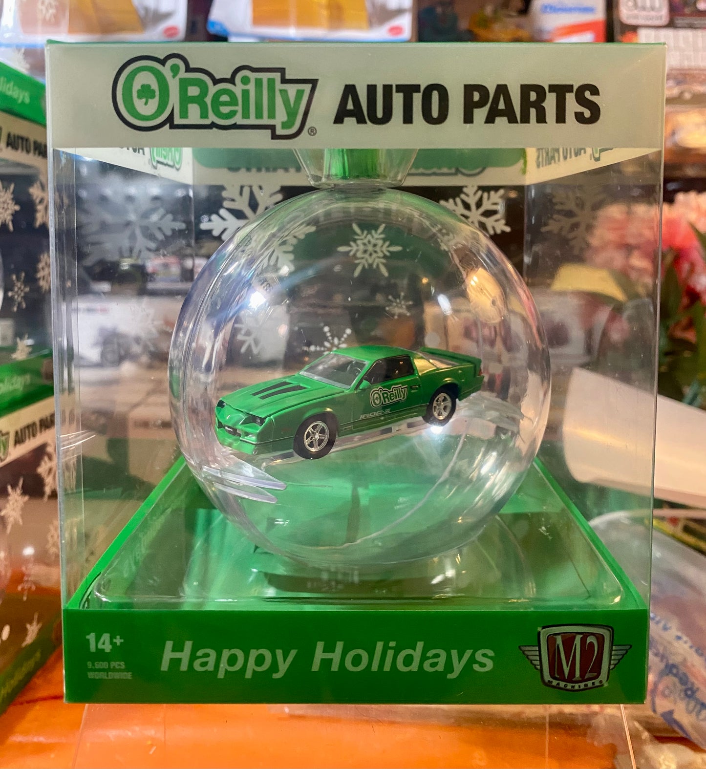 O"REILLY AUTO PARTS EXCLUSIVE SET OF SIX CHRITSMAS ORNAMENTS