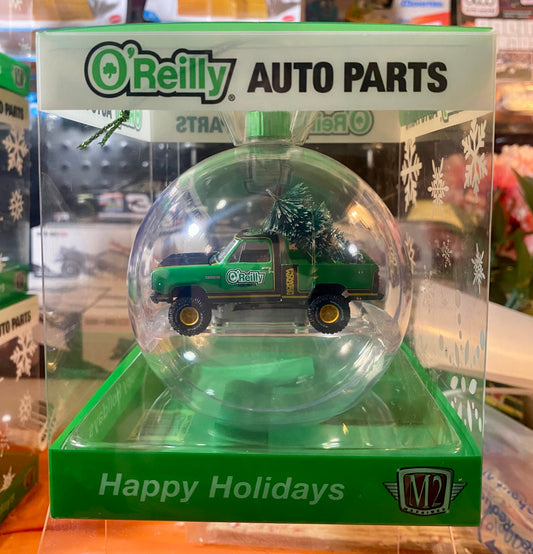 O"REILLY AUTO PARTS EXCLUSIVE SET OF SIX CHRITSMAS ORNAMENTS