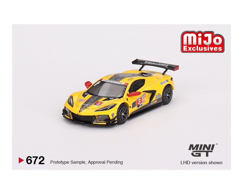 MINI GT CORVETTE RACING C8.R HAULER SET INCLUDES 2 VETTES AND HAULER ALL DIECAST INCLUDING TRAILER