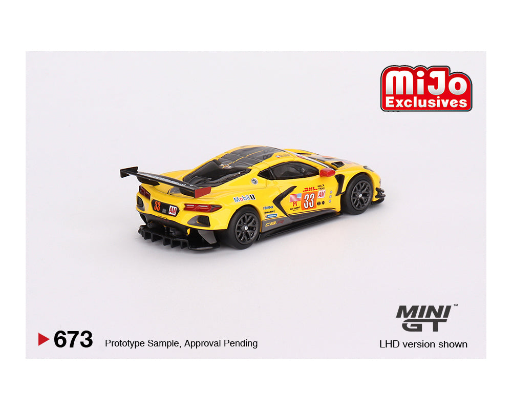 MINI GT CORVETTE RACING C8.R HAULER SET INCLUDES 2 VETTES AND HAULER ALL DIECAST INCLUDING TRAILER