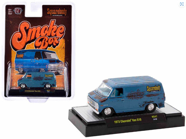 M2 Machines 1:64 1973 Chevrolet Van Smoke Box Squarebody Syndicate – Hobby Exclusive